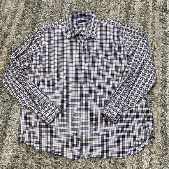 Peter Millar Other - Peter Millar mens long sleeve flex finish plaid button down shirt sz 2X